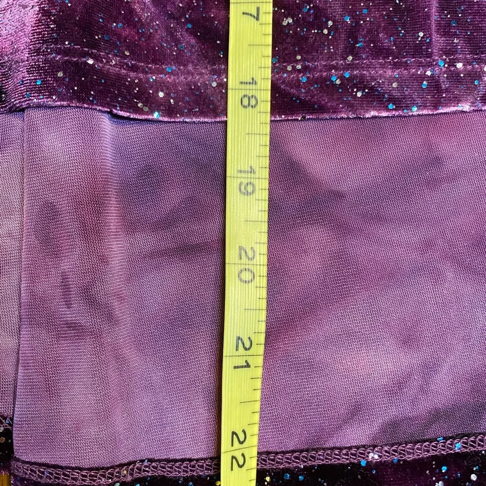 Justice purple velvet galaxy dress. Size 16